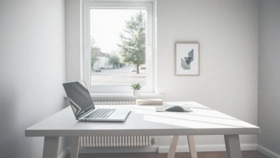 Jakie powinno być ustawienie blatu biurka względem okna?