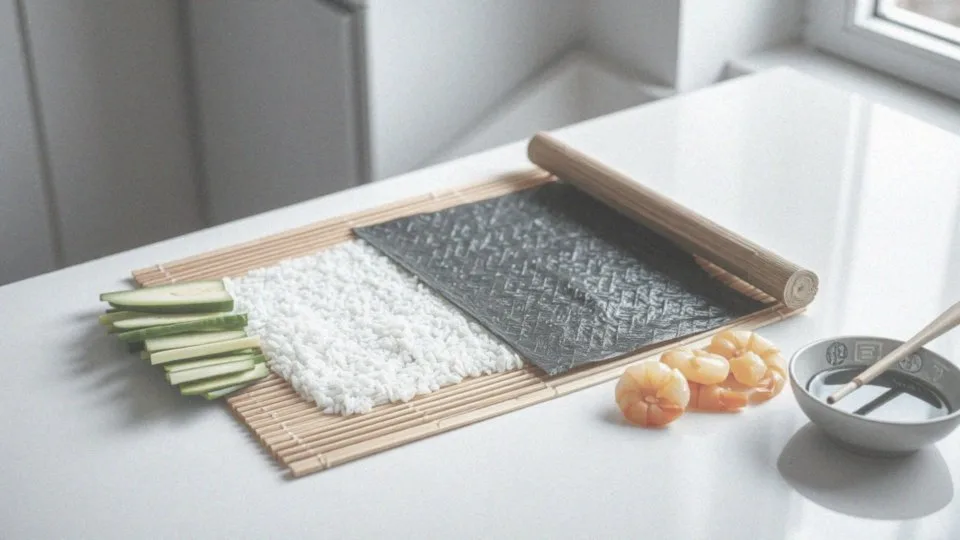 Jakie są kroki do delikatnego zwijania sushi?