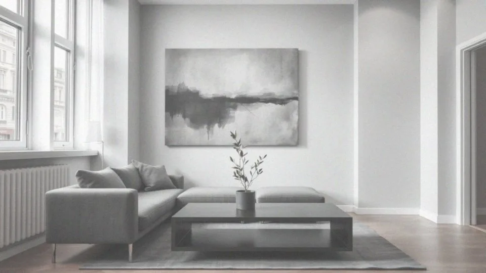 Jakie zasady stosować przy dekorowaniu szaro czarnego salonu?