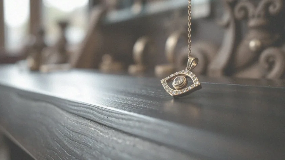 Co symbolizuje zawieszka z żółtego złota z diamentami?