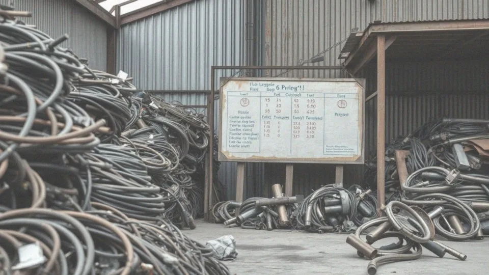 Jakie są informacje zawarte w cenniku skupu ołowiu?