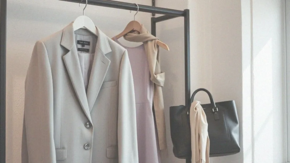 Jak łączyć żakiet z innymi kolorami w stylizacji do fioletowej sukienki?