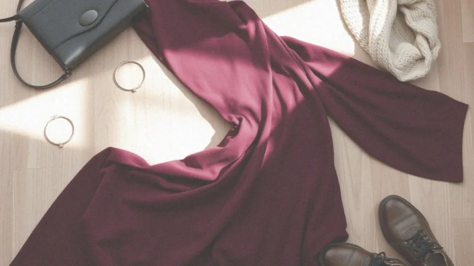 Jakie dodatki najlepiej komponują się z bordową sukienką?