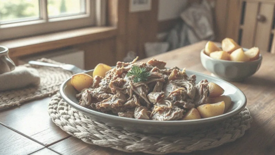 Jak przygotować szarpaną wieprzowinę z ziemniakami?