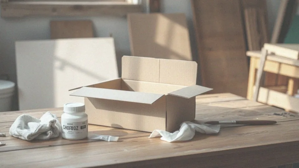 Jak przygotować pudełko po butach przed ozdabianiem?