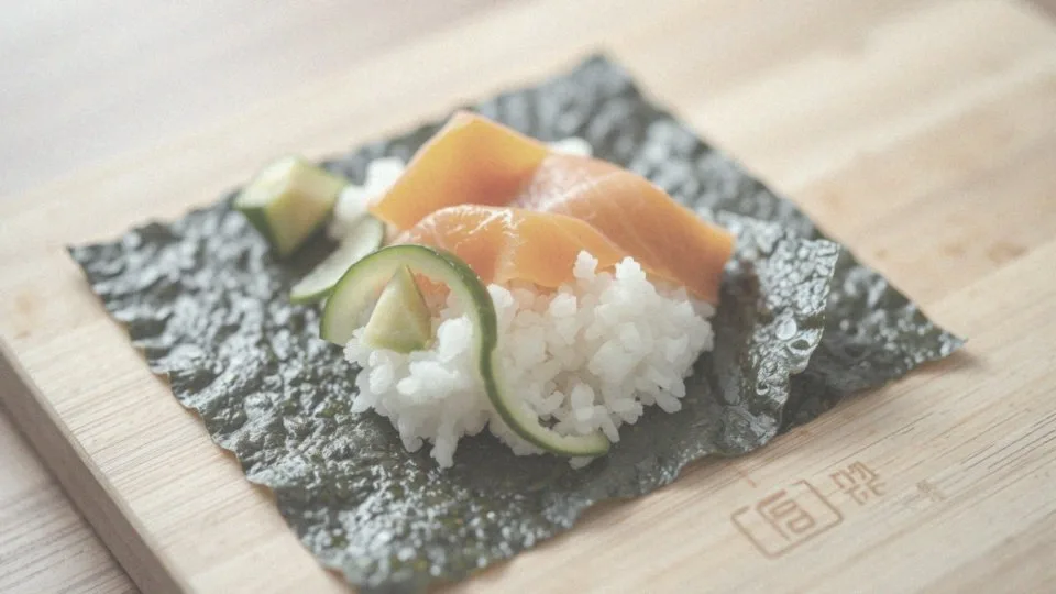 Jakie składniki układa się na nori?