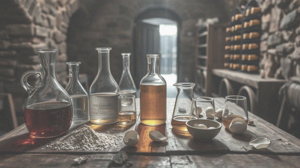 Jakie substancje naturalne można stosować w procesie klarowania wina?