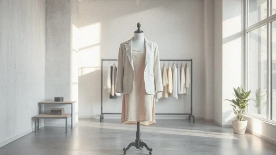 Jakie fasony i tkaniny marynarki są najlepsze do sukienki w pudrowym różu?