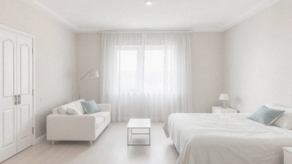 Jakie kolory i oświetlenie są najlepsze do pokoju dziennego z sypialnią 20m2?