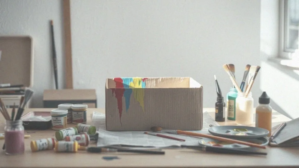 Jakie farby akrylowe wybrać do malowania pudełka po butach?